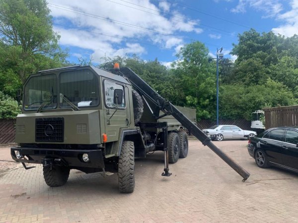 Saurer 10DM 6x6 Crane Truck Ex military
