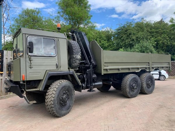 Saurer 10DM 6x6 Crane Truck Ex military2